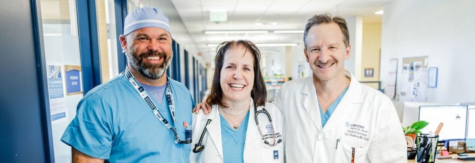 Smiling Swedish caregivers